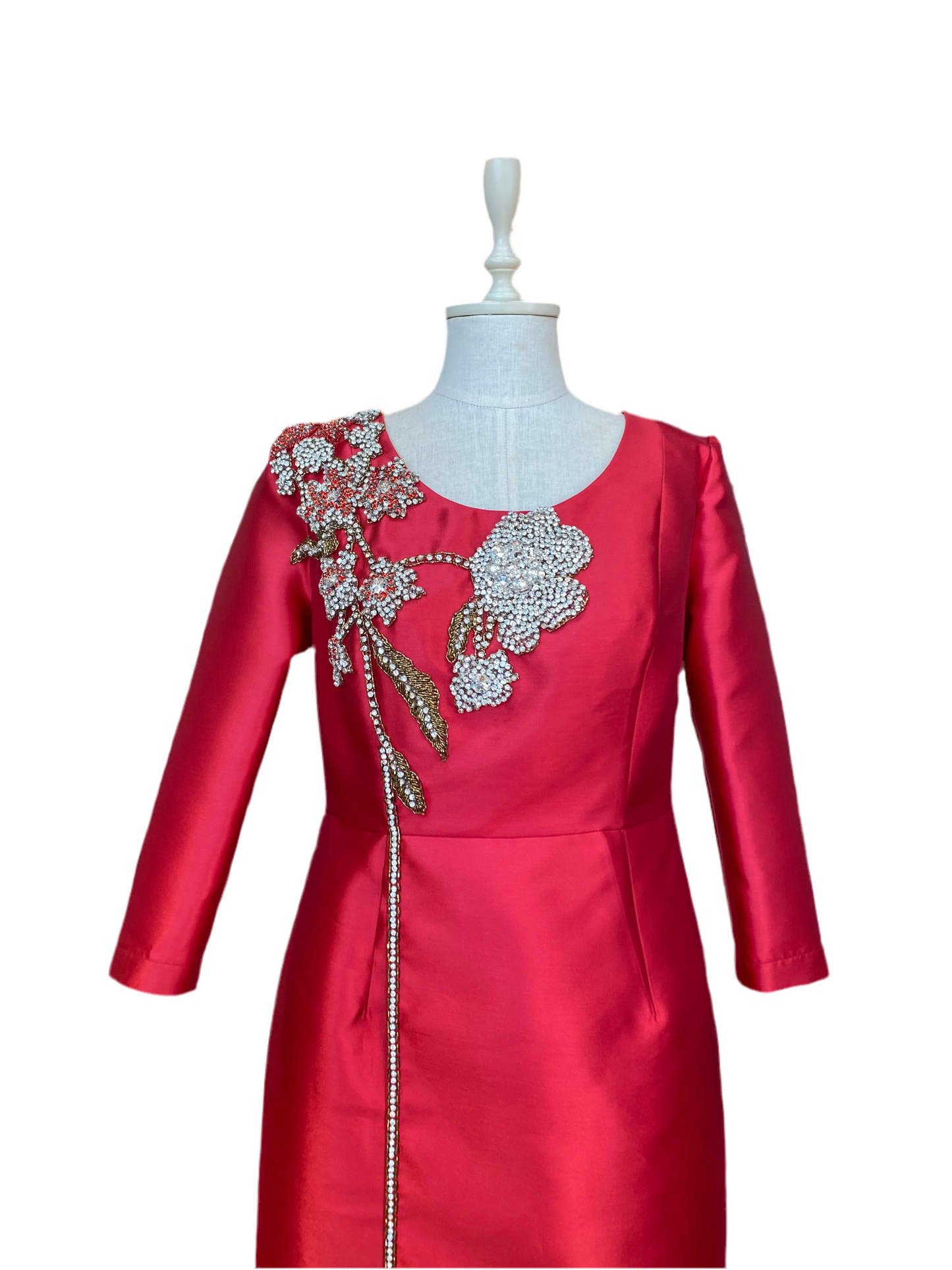 3015 Ziberlin Elbise Kırmızı