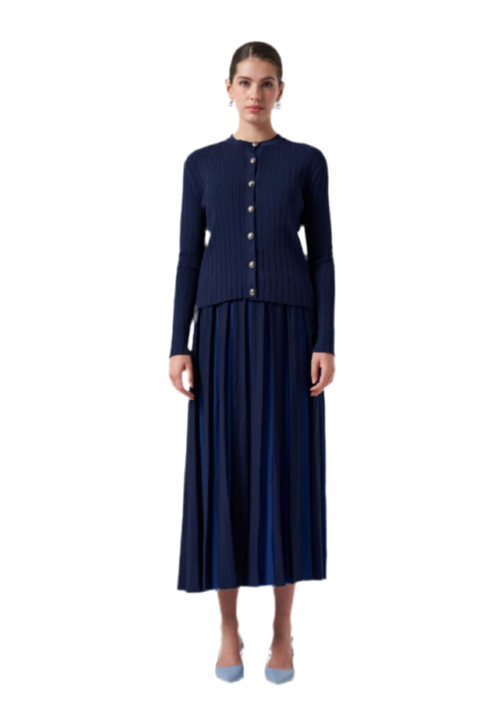 1313 Merserize Triko Pilise Etekli Takım