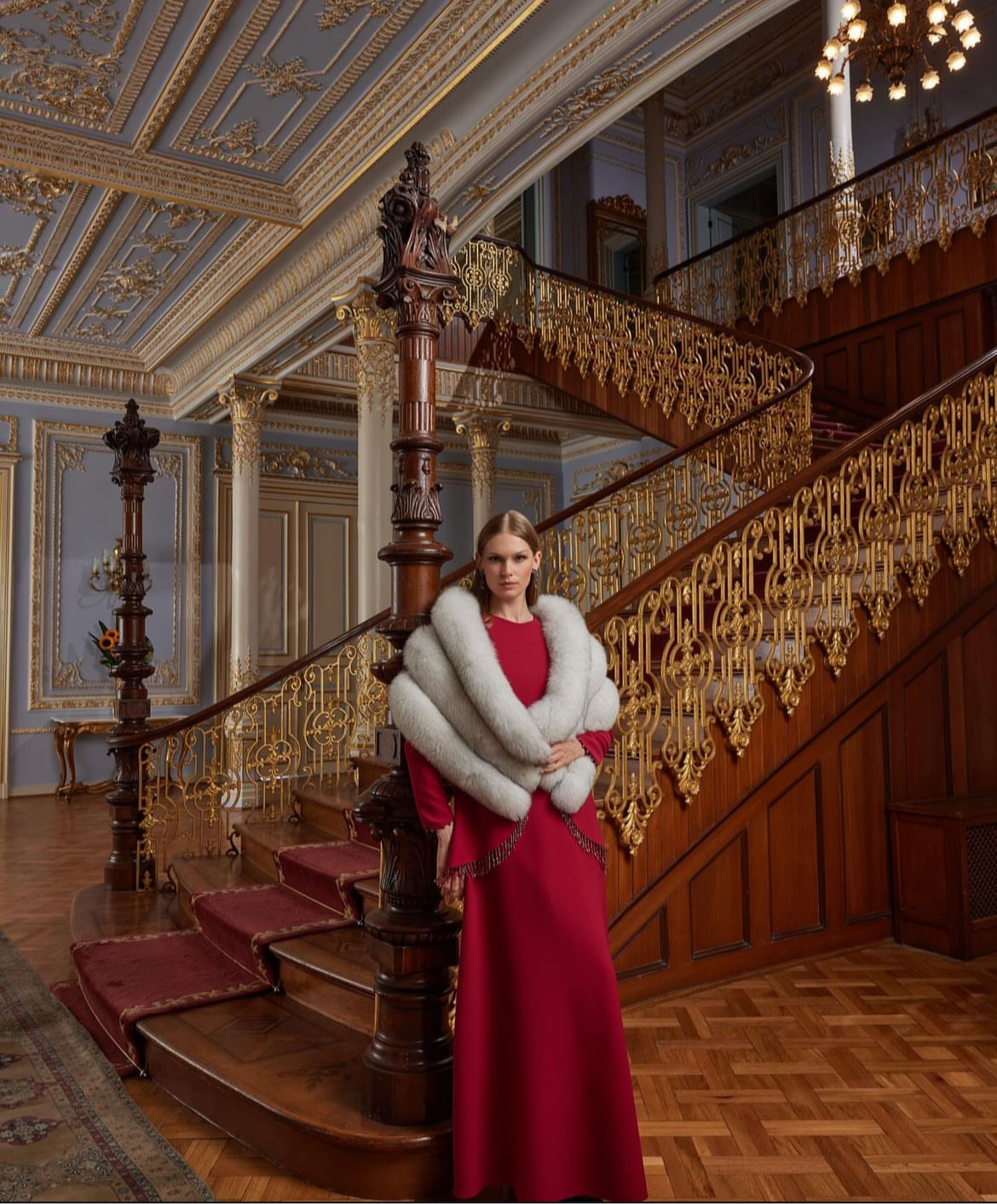 3005 Vişne Rengi Elbise