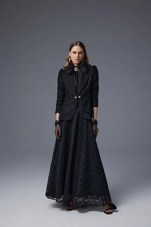 9032 Dantel Takım Siyah