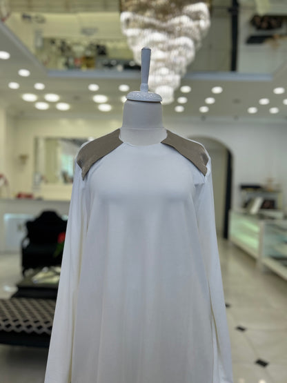 1038 Modal Penye Pantolonlu Takım Ekru