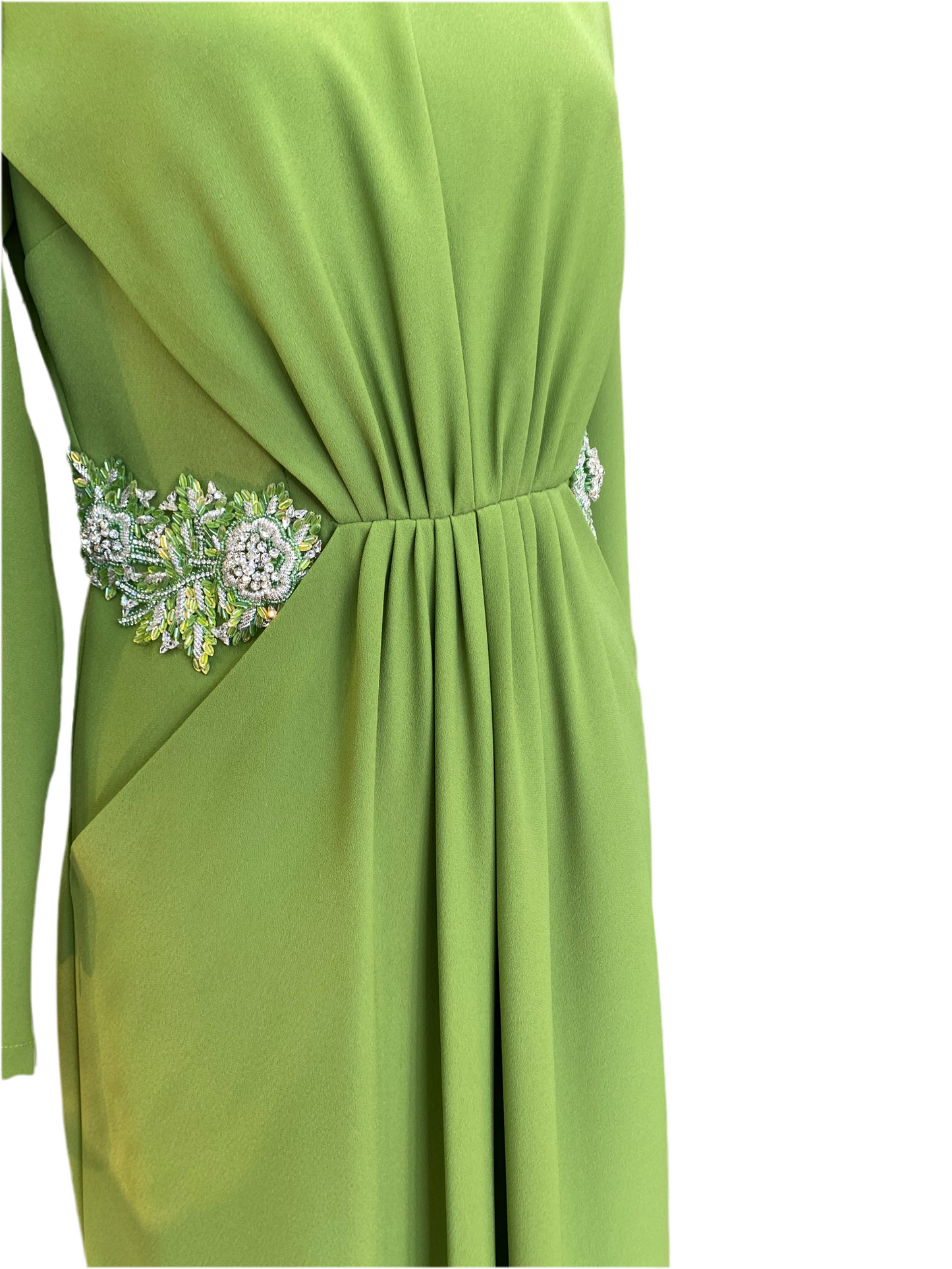 3161 Nevra Elbise Yeşil