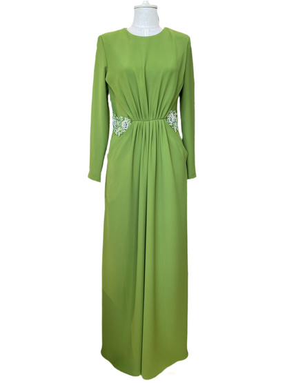 3161 Nevra Elbise Yeşil