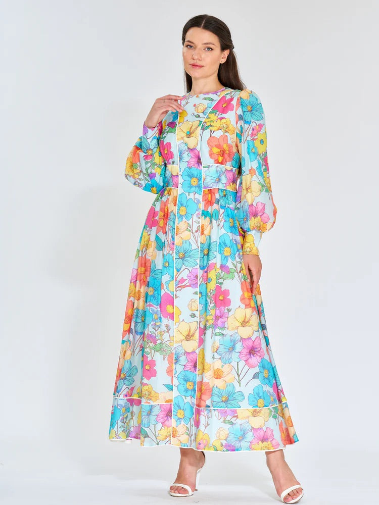 3143 Sümbül Elbise