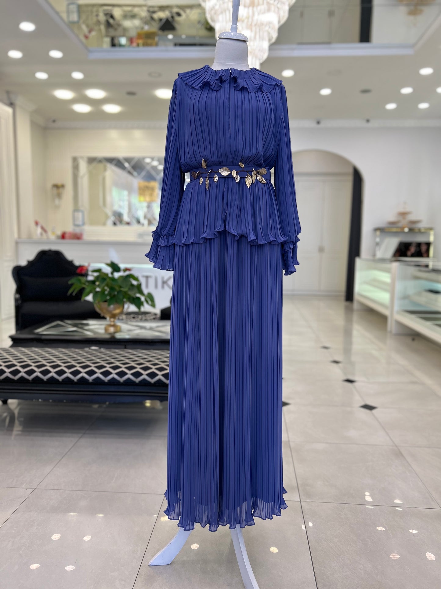 3101 Nefise Elbise Menekşe