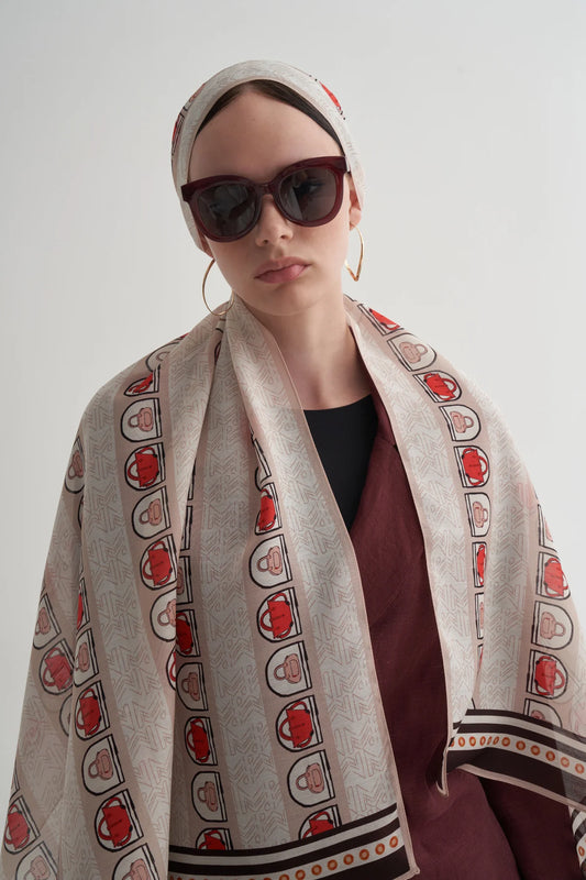 M Bag Yün İpek Şal & Eşarplar