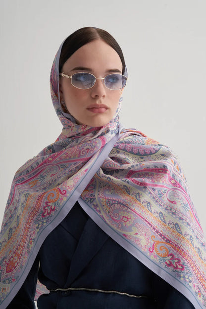 Malva Pamuk İpek Şal & Eşarp