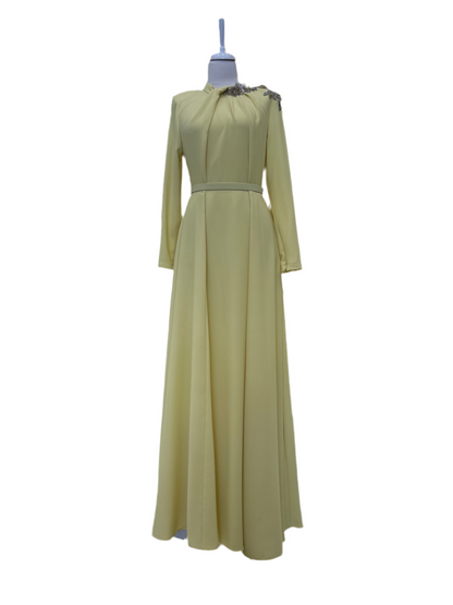3115 Berfin Elbise Sarı