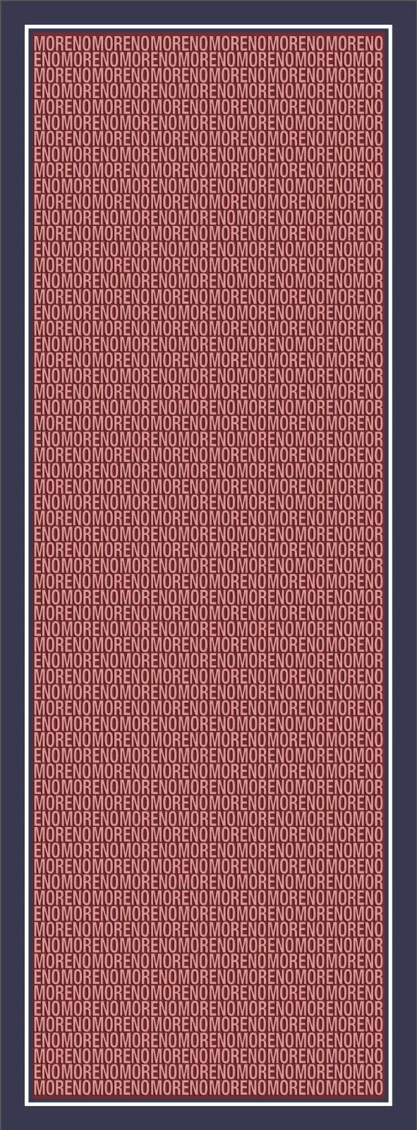 W Moreno Silk Logolu Yün İpek Şal