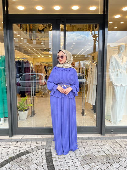 3101 Nefise Elbise Menekşe