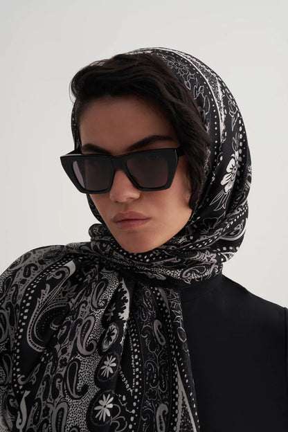 Black Mist Yün İpek Şal Eşarp