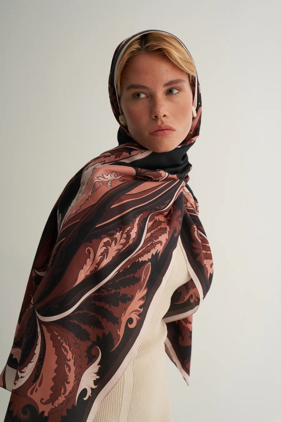 Grace Pamuk İpek Şal & Eşarp