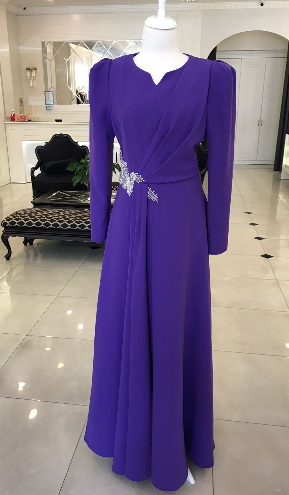 Jamila Sarah 3046 Elbise Mor