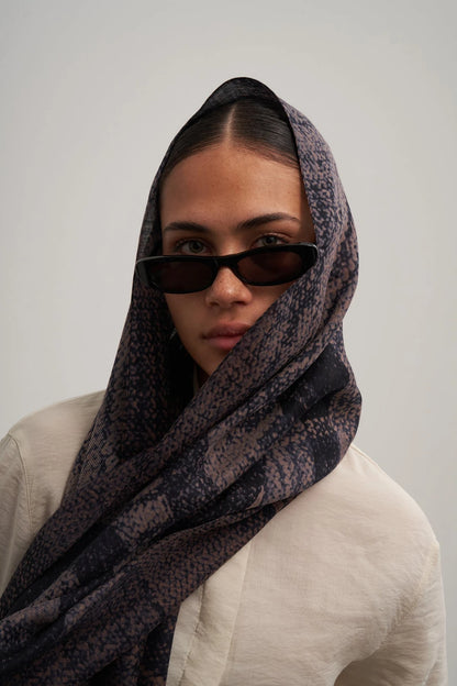 Blue Daily Yün İpek Şal