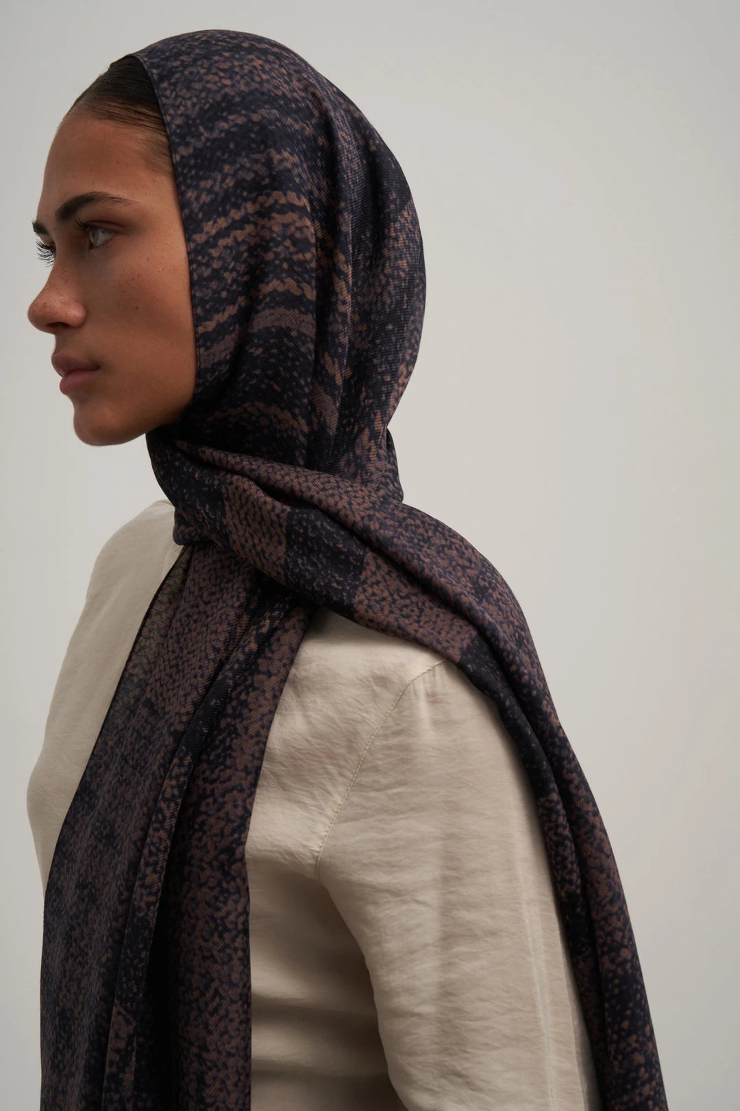 Blue Daily Yün İpek Şal